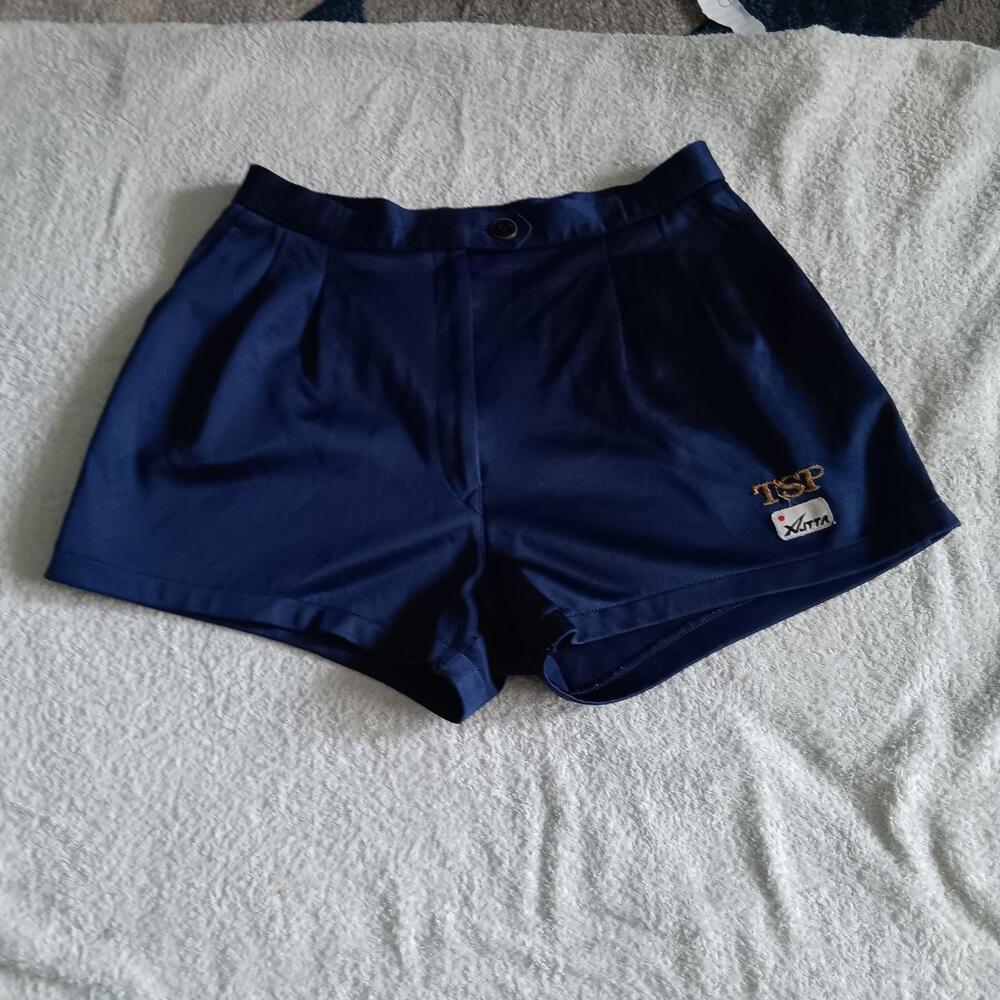 Womens Vintage Tennis Shorts Sports Festival Fancy dress Navy TSP S 30"